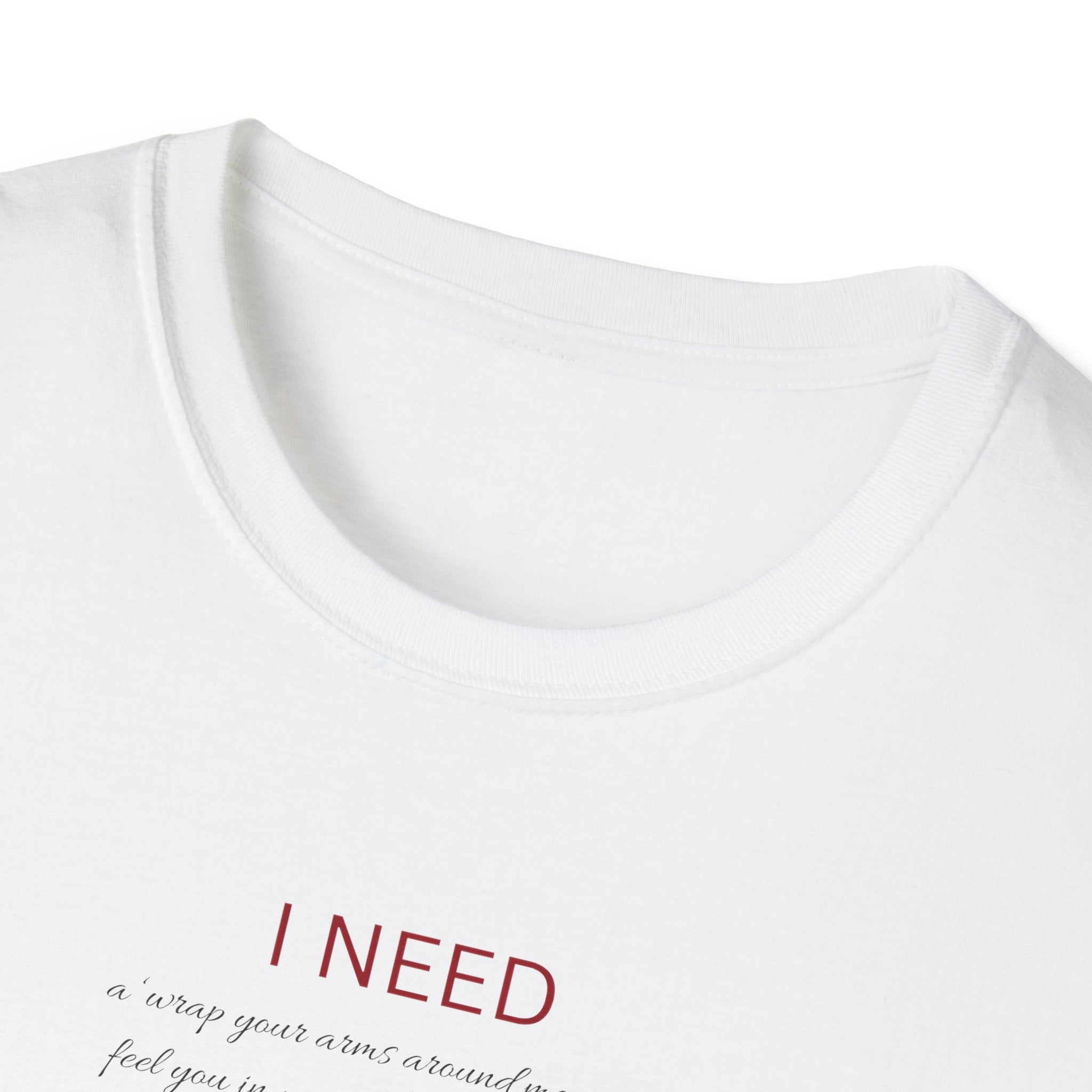 I Need a hug Shirt | Minimalist Script Coffee T-Shirt