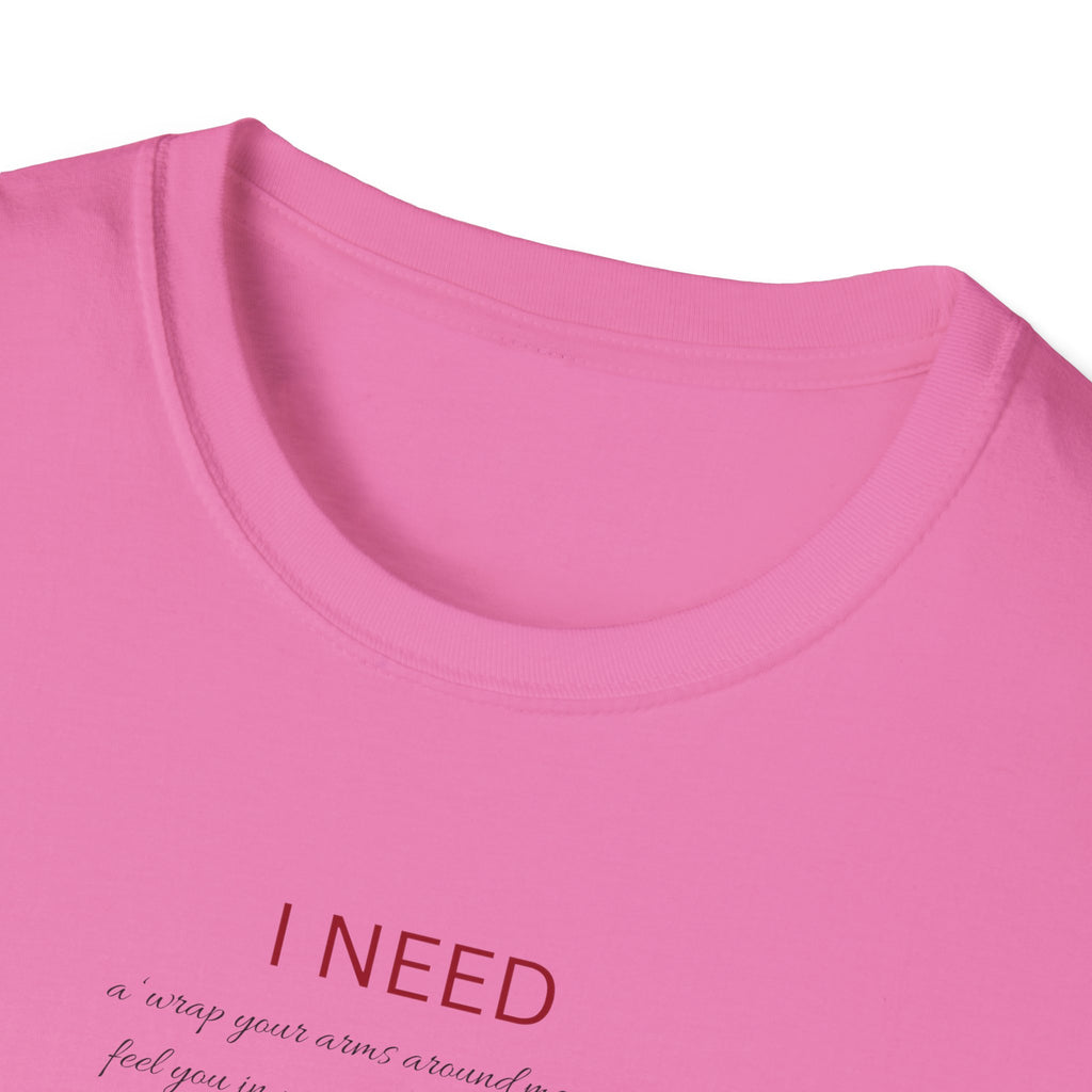 I Need a hug Shirt | Minimalist Script Coffee T-Shirt