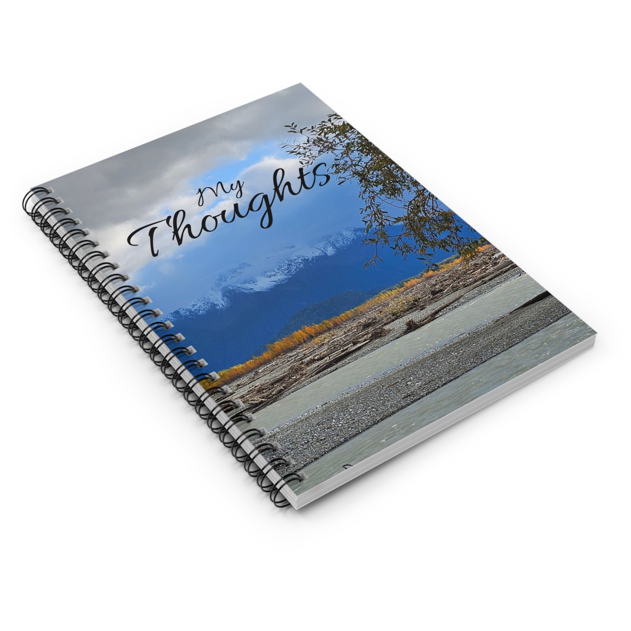 My Thoughts Mountain Landscape Spiral Notebook | Ruled Journal