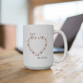 Heart First 50   mug 15oz: 'Share Food Love' Coffee Cup 2