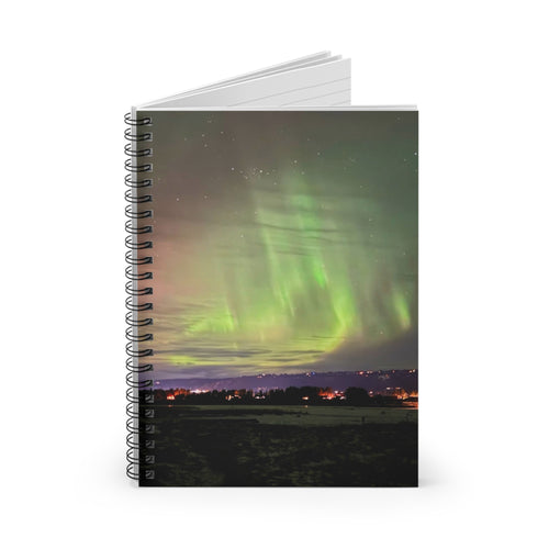 Aurora Northern Lights Spiral Notebook – Ruled Journal for Travel, Nature & Astronomy Lovers