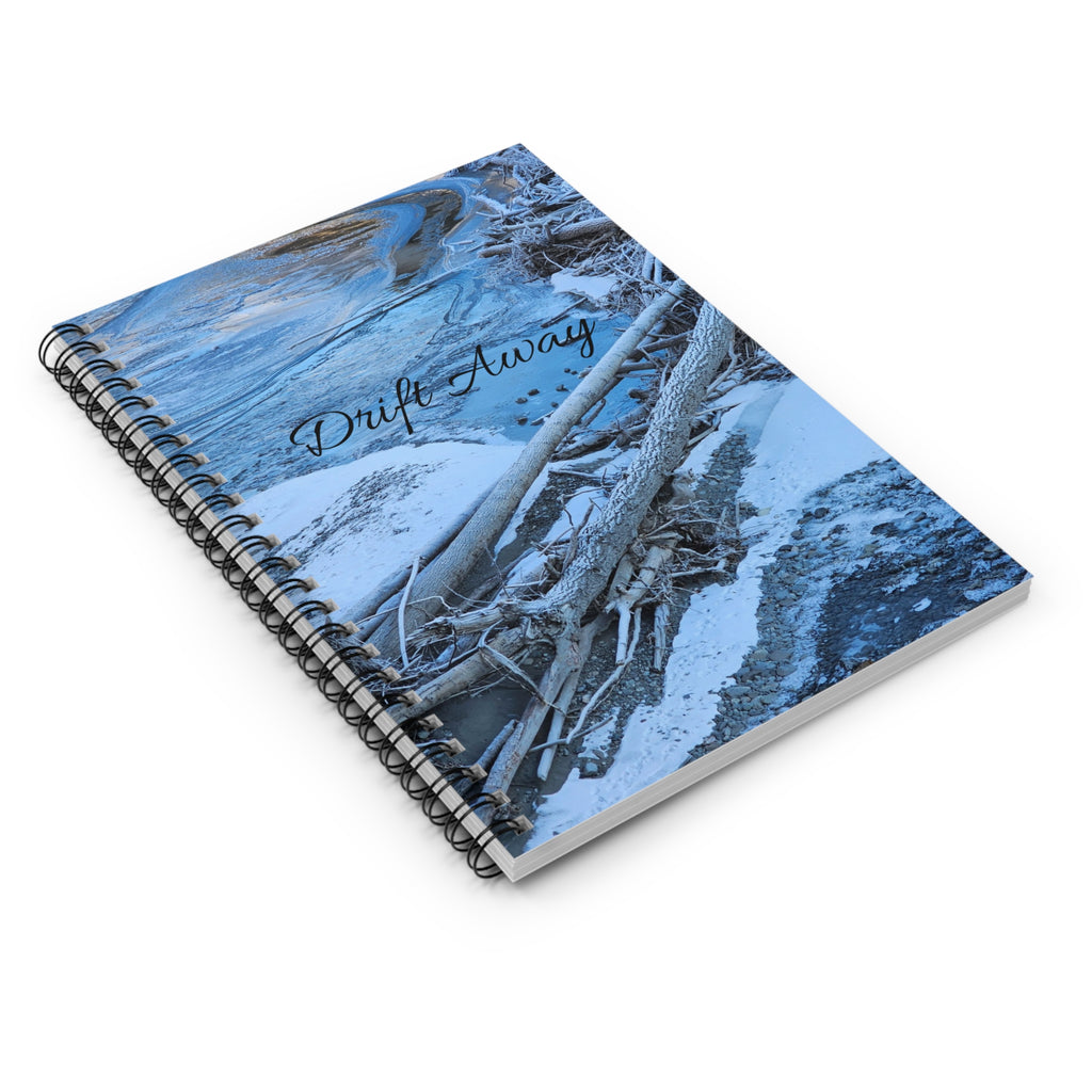 Drift Away winter stream notebook | Spiral Notebook