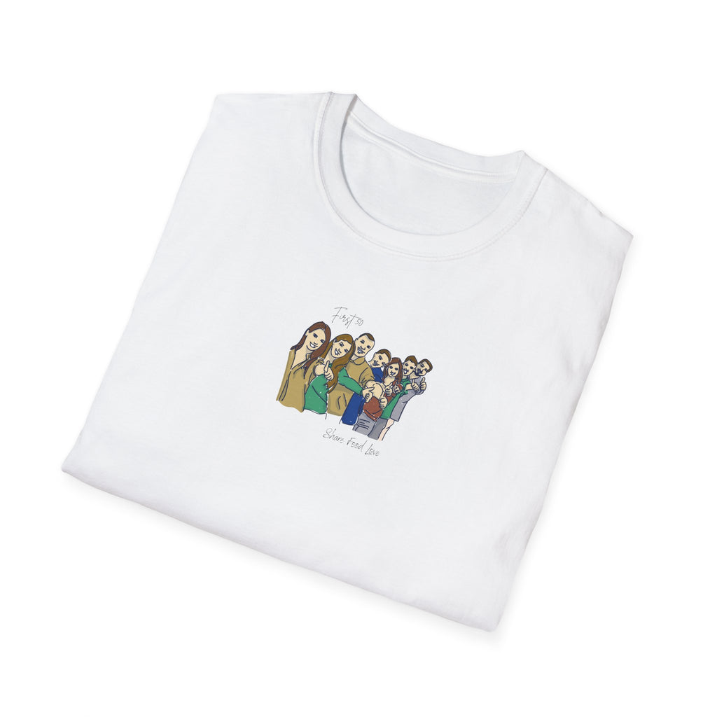 Group Portrait 'First 50' Tee — Share Food Love Crew T-Shirt