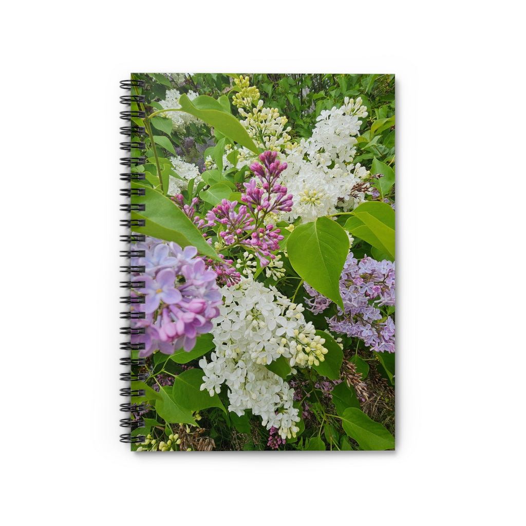 Lilac Floral Photography Spiral Notebook | Ruled Lined Journal 2