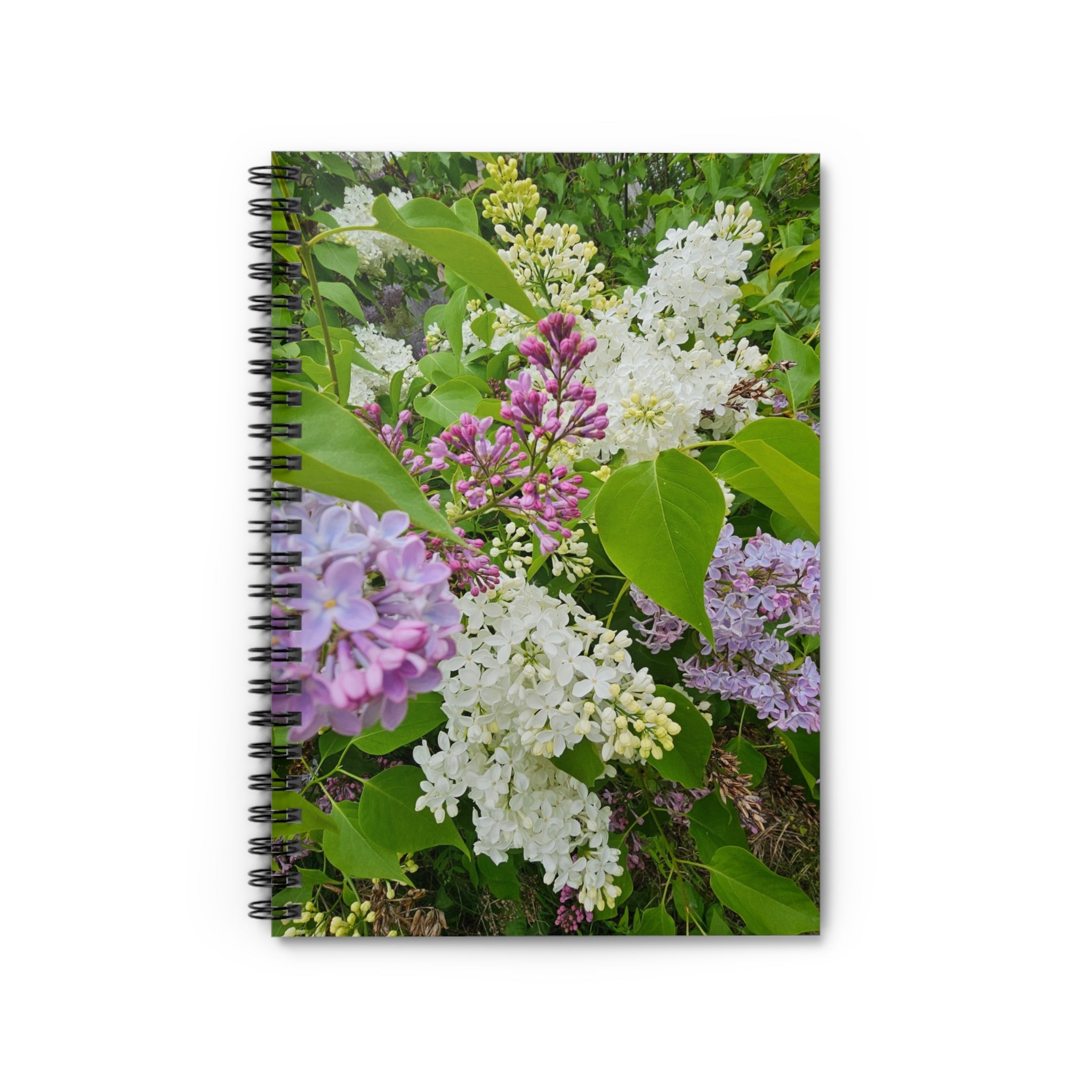 Lilac Floral Photography Spiral Notebook | Ruled Lined Journal 2