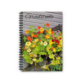 Nasturtium Flowers Gratitude Spiral Notebook | Ruled Journal