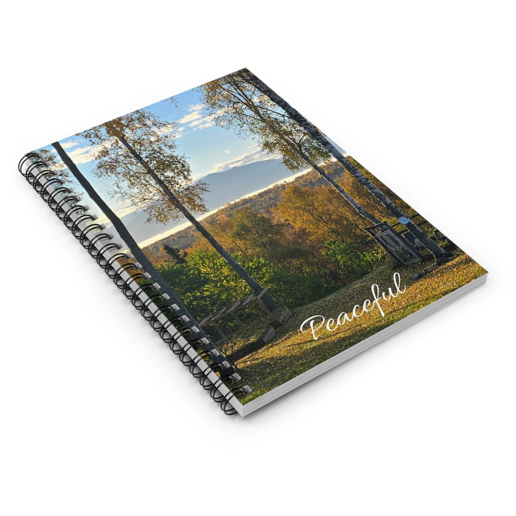 Peaceful Autumn Landscape Spiral Notebook | Ruled Journal