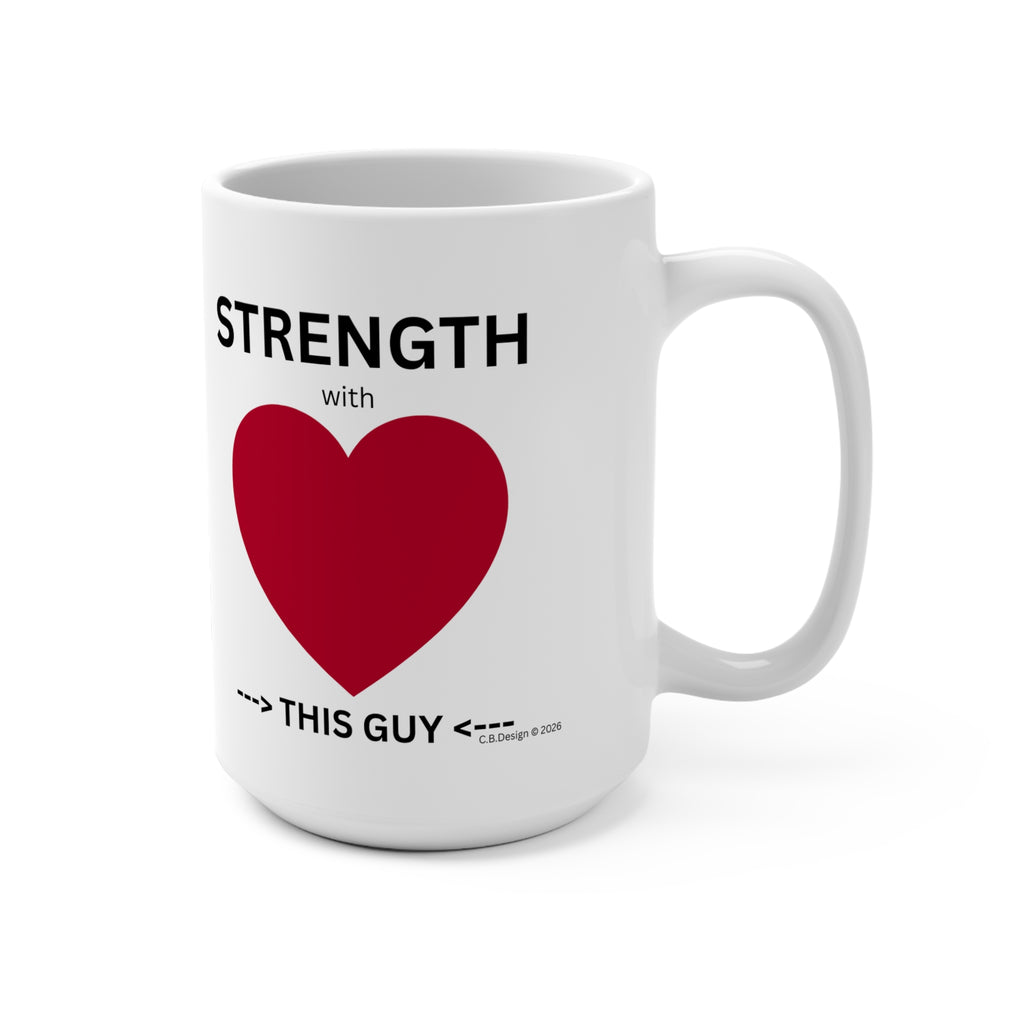 Strength Heart mug | 15oz ceramic coffee mug