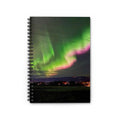 Aurora Night Spiral Notebook — Northern Lights Ruled Journal for Travel, Study & Gift