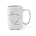 Heart First 50   mug 15oz: 'Share Food Love' Coffee Cup
