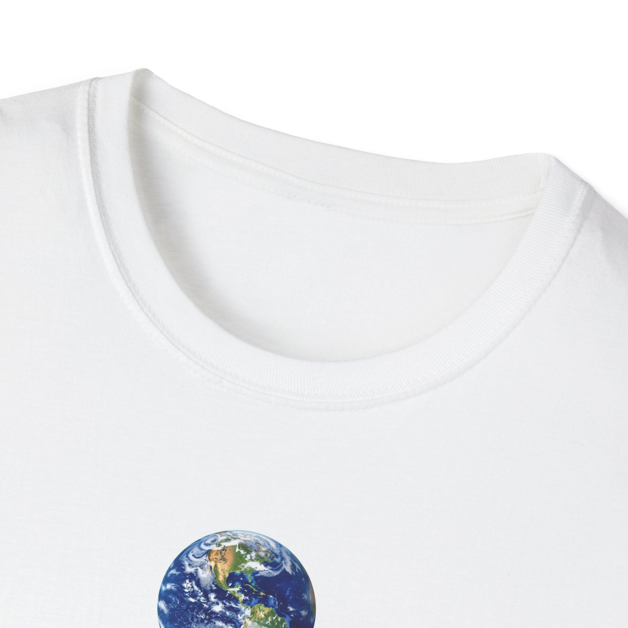 Earth Illustration, Earth with out art is just 'eh', T-Shirt | Small Center Planet Graphic and text