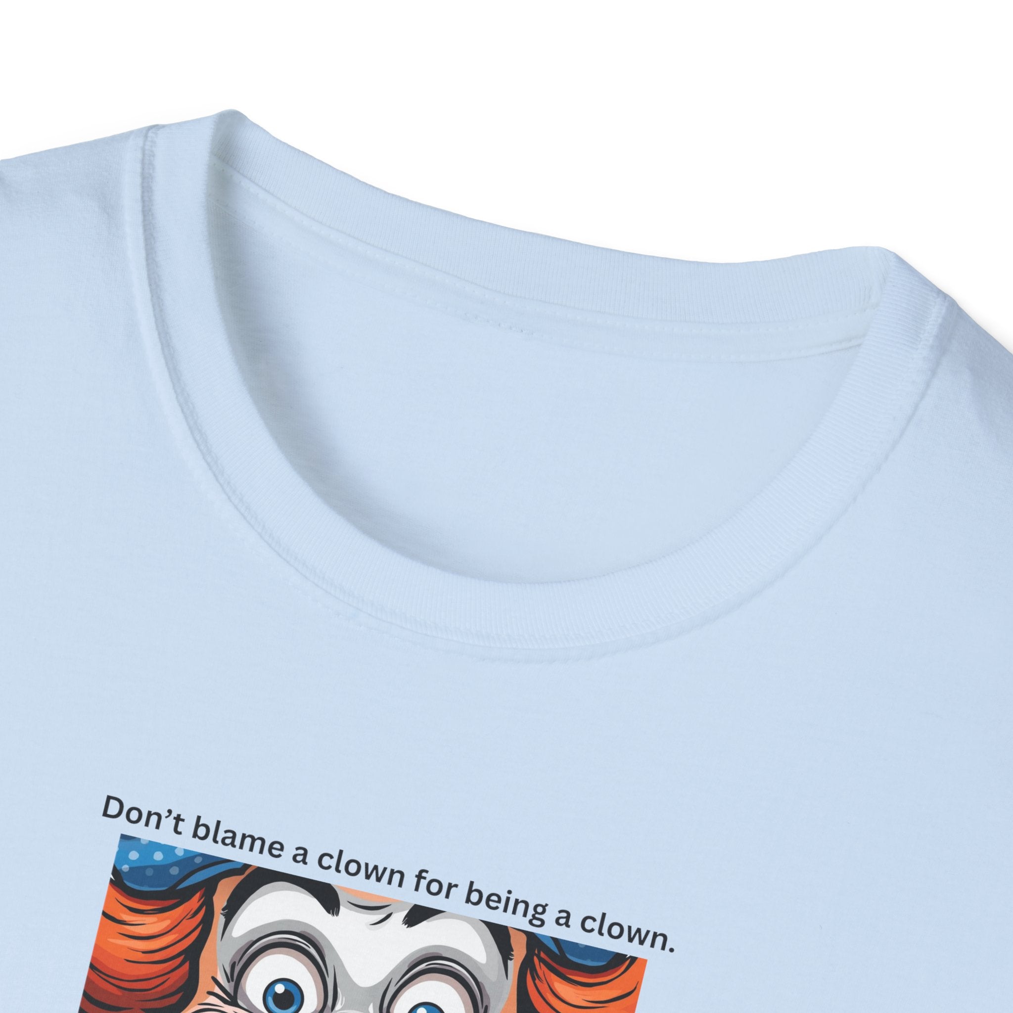 Clown Face Illustration T-Shirt | Retro Circus Graphic