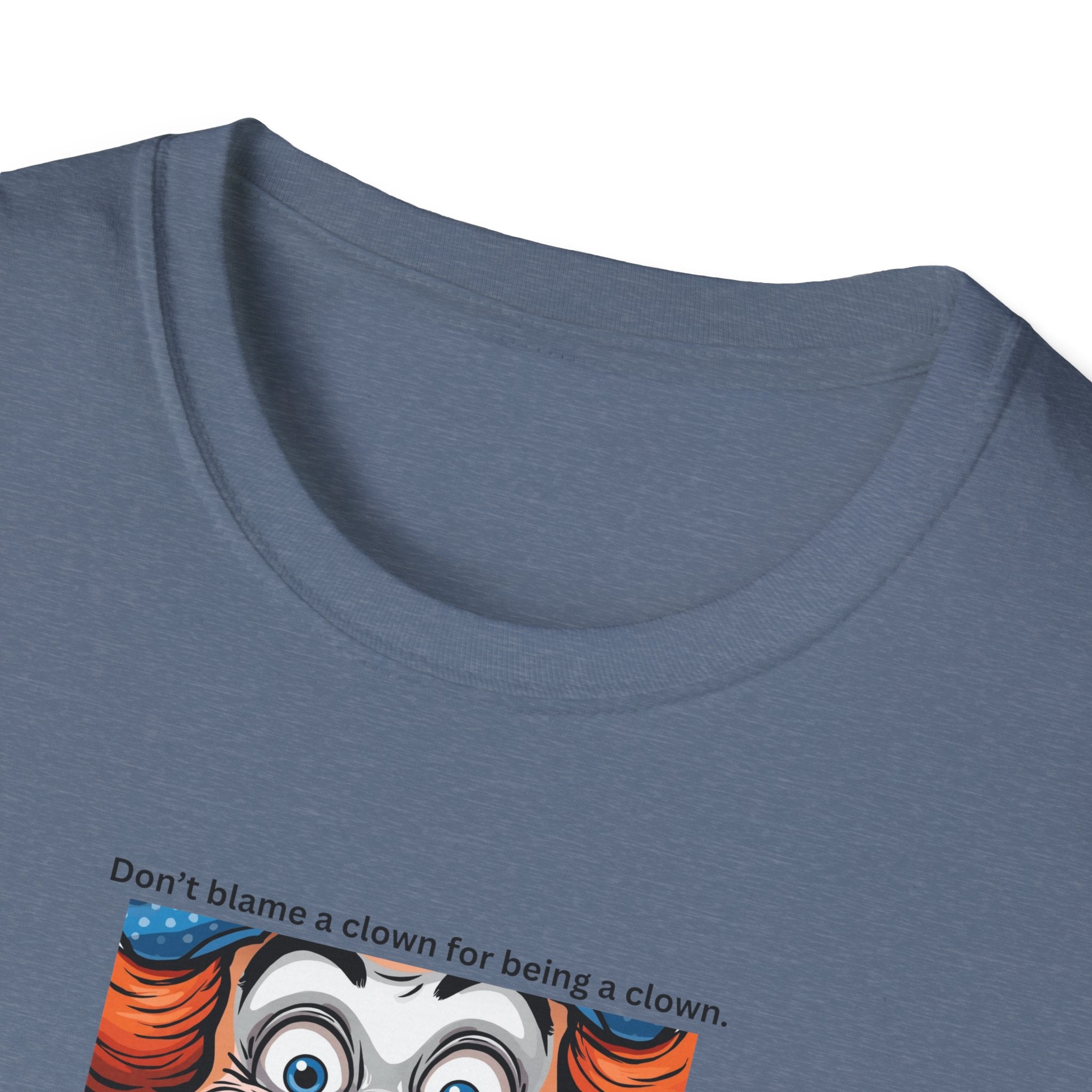 Clown Face Illustration T-Shirt | Retro Circus Graphic