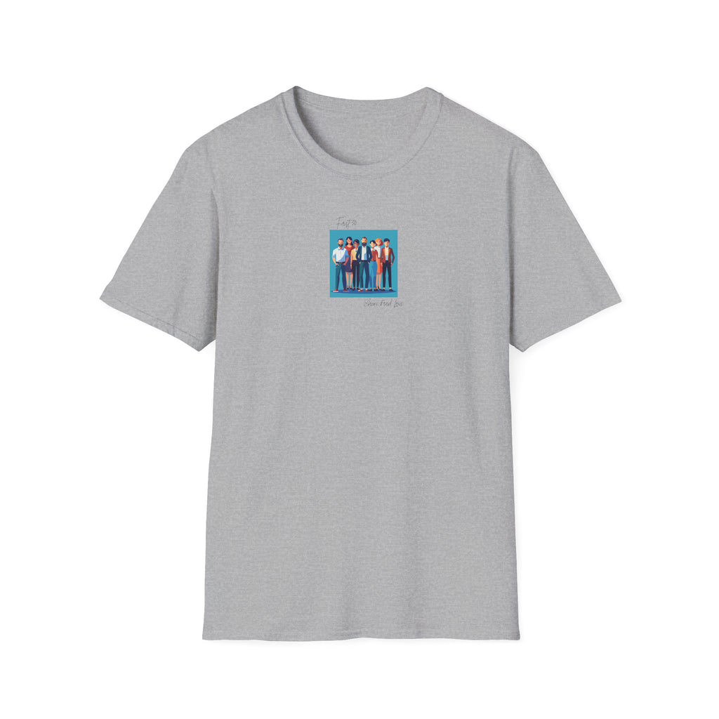 First 50 Photo Tee — Retro Group Portrait | "Share food Love" Graphic T-Shirt