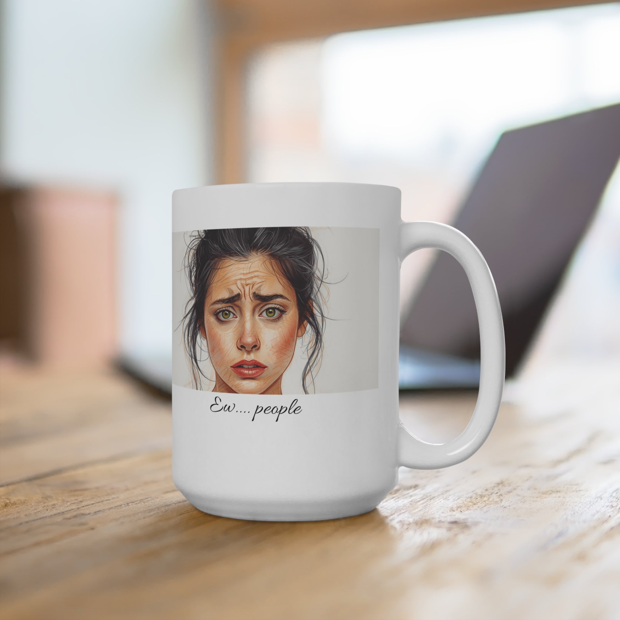 Ex…people portrait Mug | 15oz ceramic coffee cup