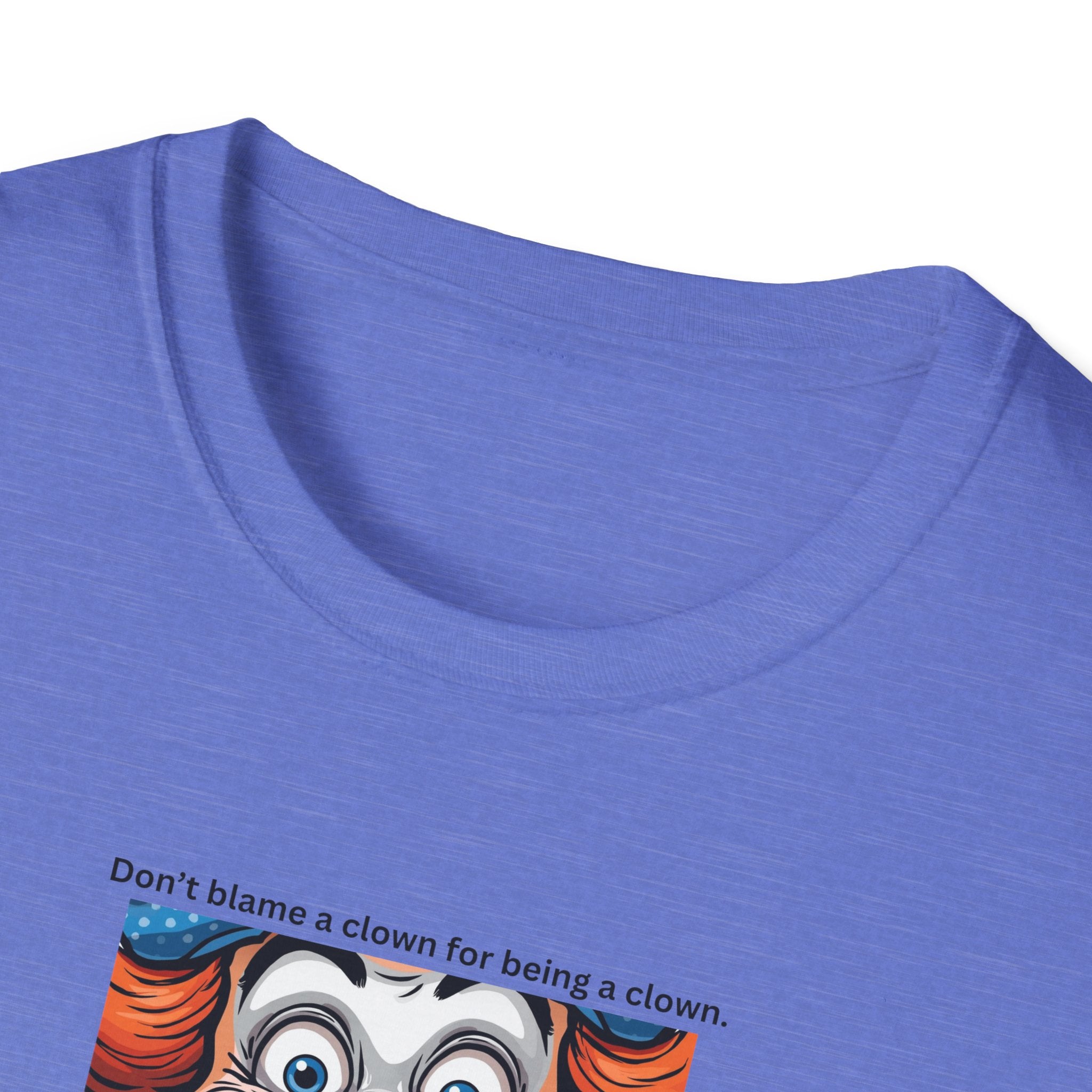 Clown Face Illustration T-Shirt | Retro Circus Graphic