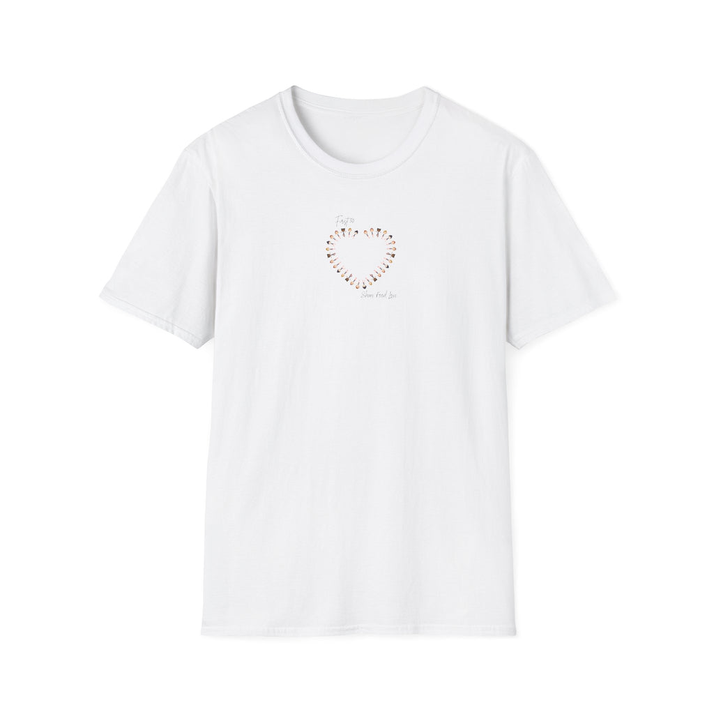 Embroidered Heart Tee — Minimal Heart Stitch T-Shirt