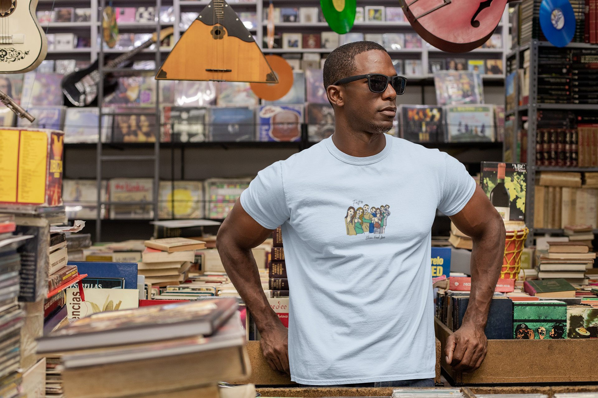 Group Portrait 'First 50' Tee — Share Food Love Crew T-Shirt