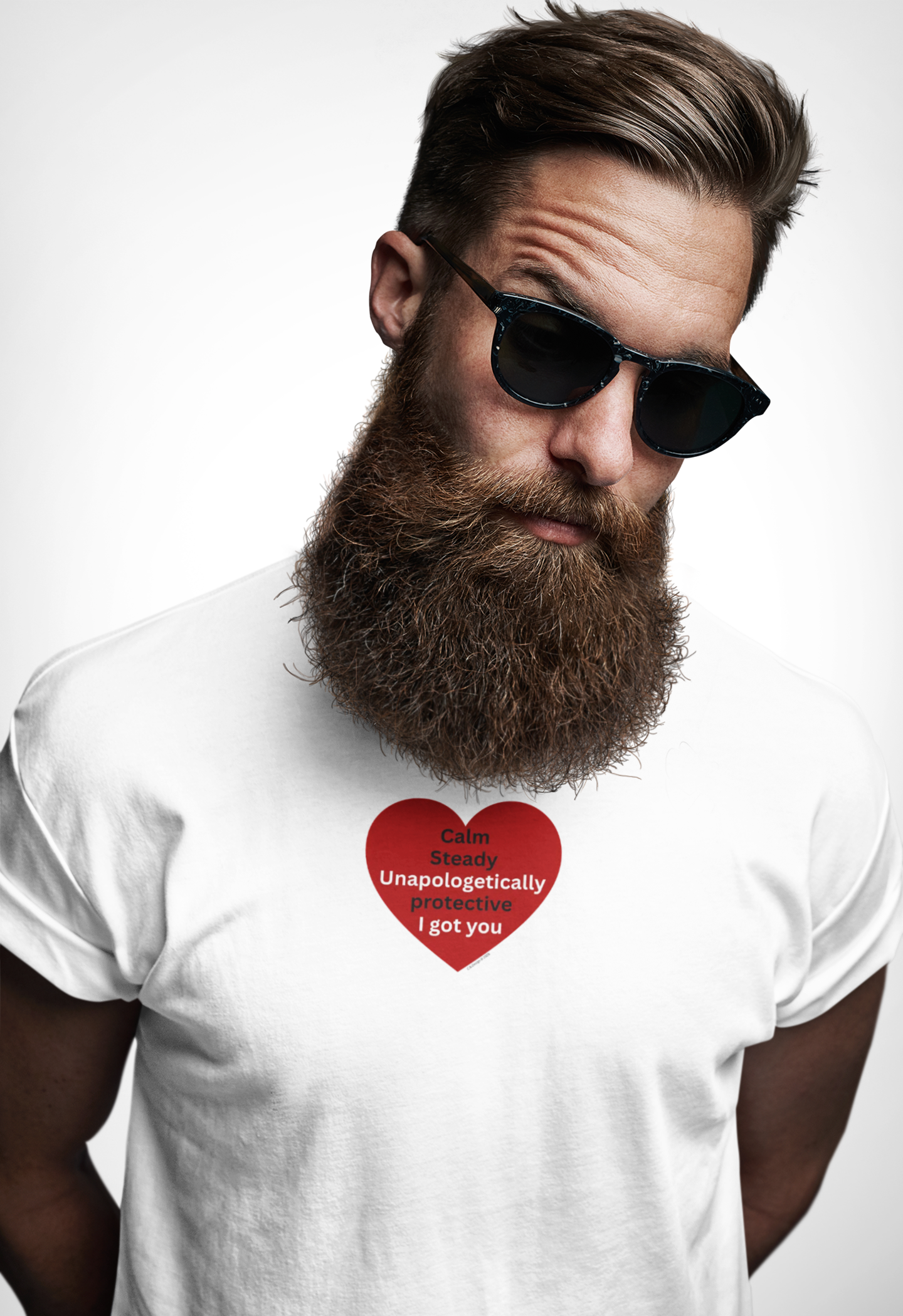 I got you — Red Heart "I'm unapologetically protective. I got you" Valentine Tee 2