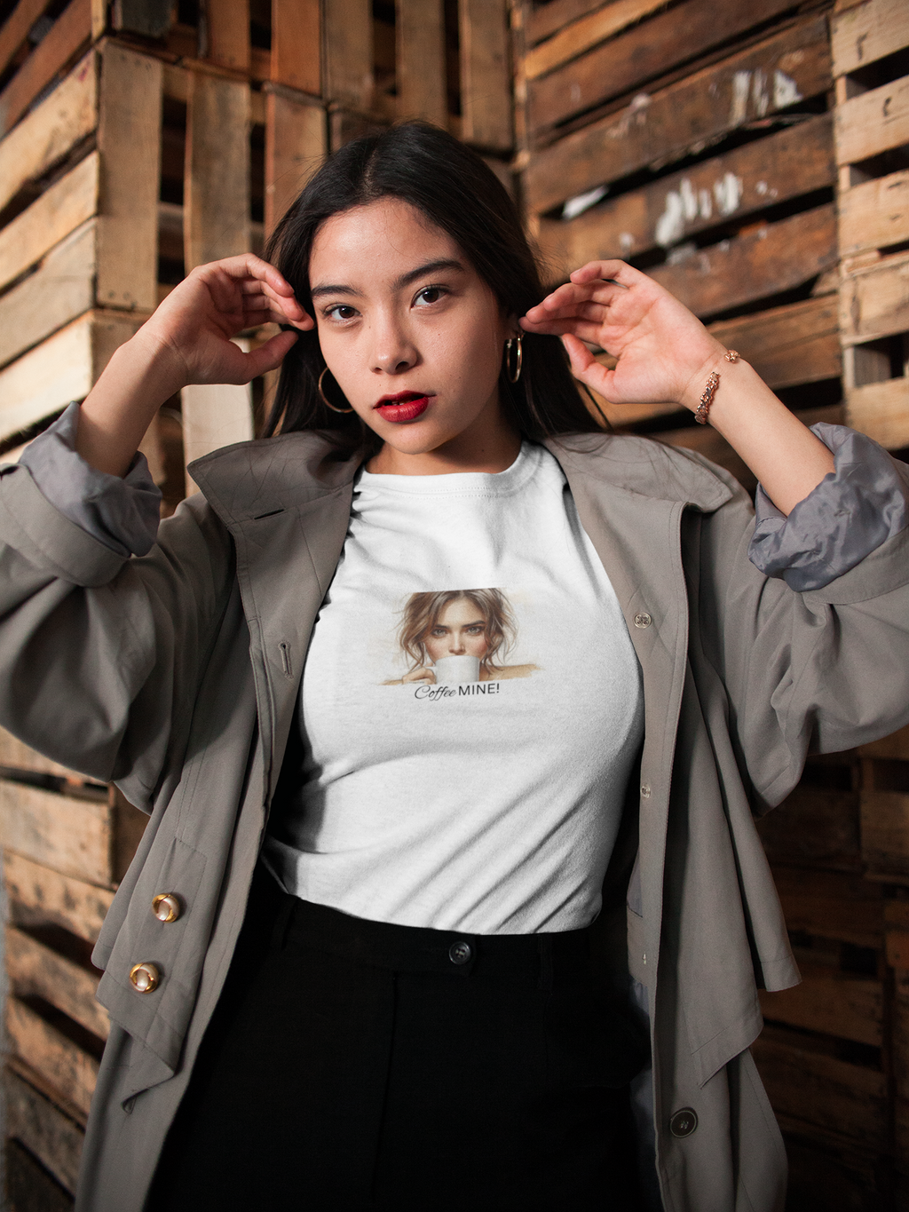 Coffee humor T‑Shirt — "Coffee Mine" Fun Graphic Tee 2