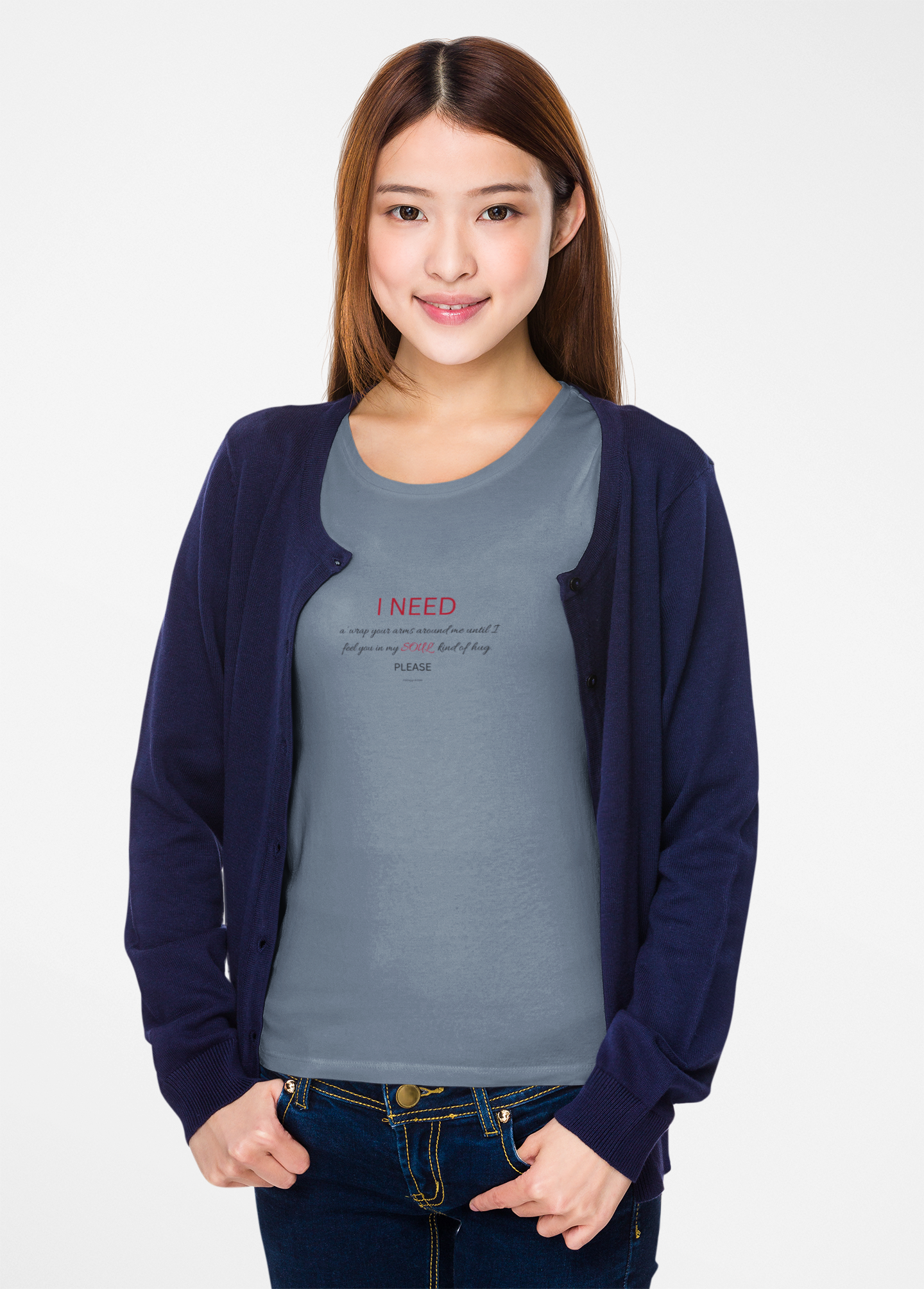 I Need a hug Shirt | Minimalist Script Coffee T-Shirt 2