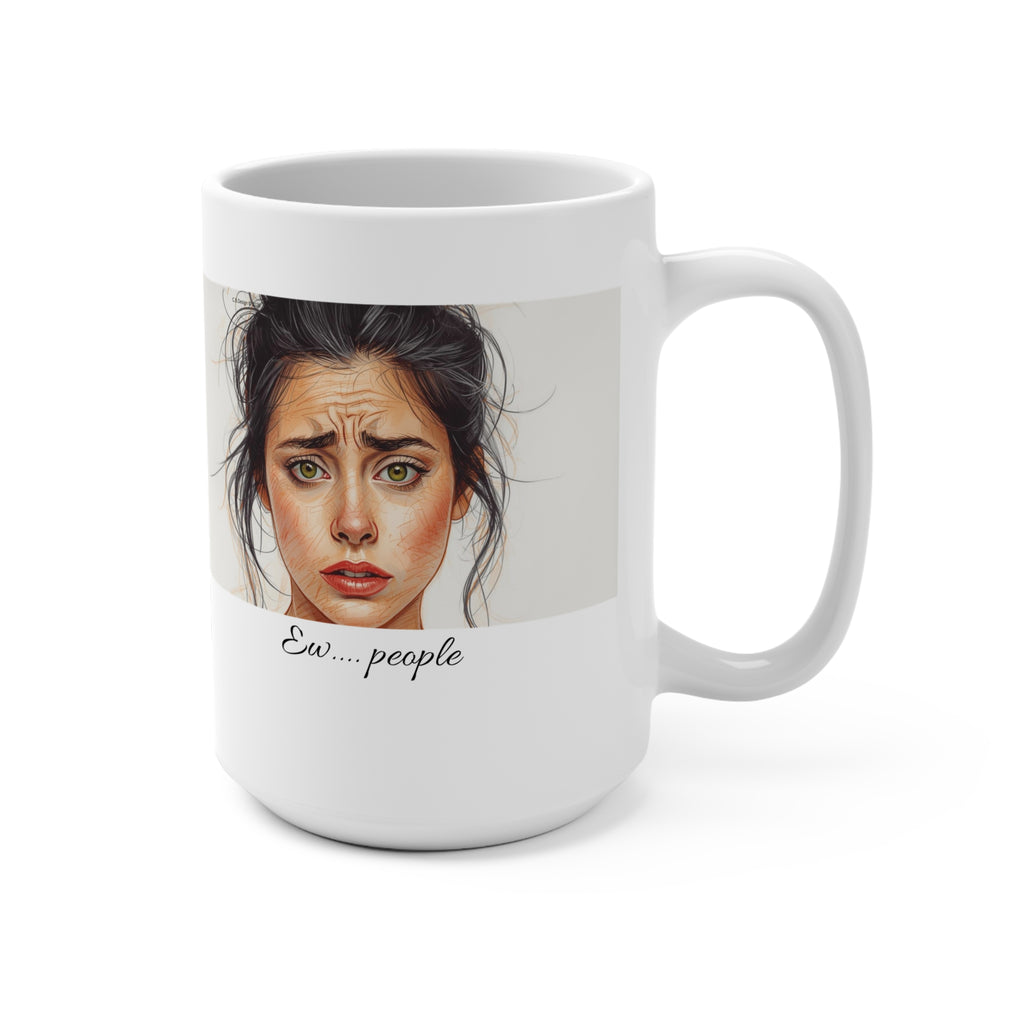 Ex…people portrait Mug | 15oz ceramic coffee cup