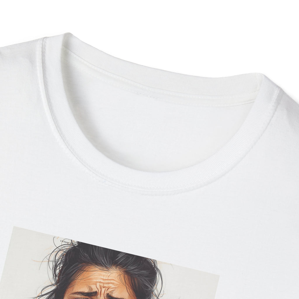 Ew... People T-Shirt | Watercolor Woman Face, Emotional Art Tee