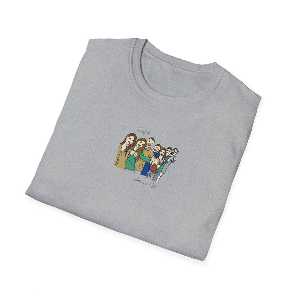 Group Portrait 'First 50' Tee — Share Food Love Crew T-Shirt