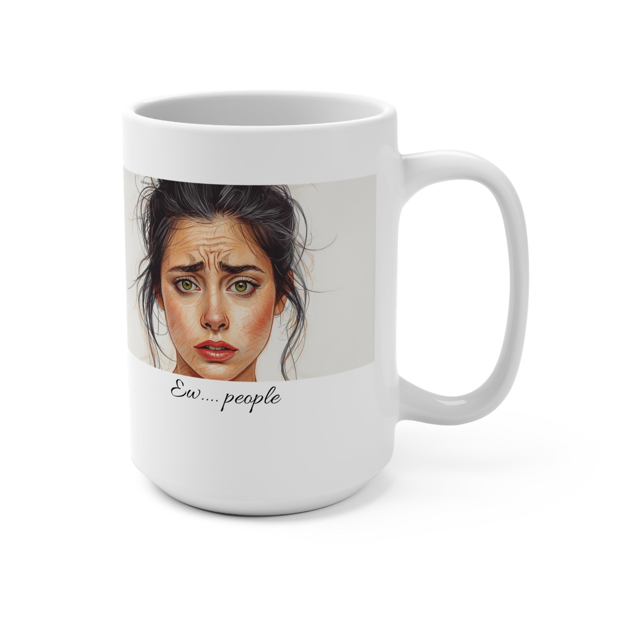 Ex…people portrait Mug | 15oz ceramic coffee cup