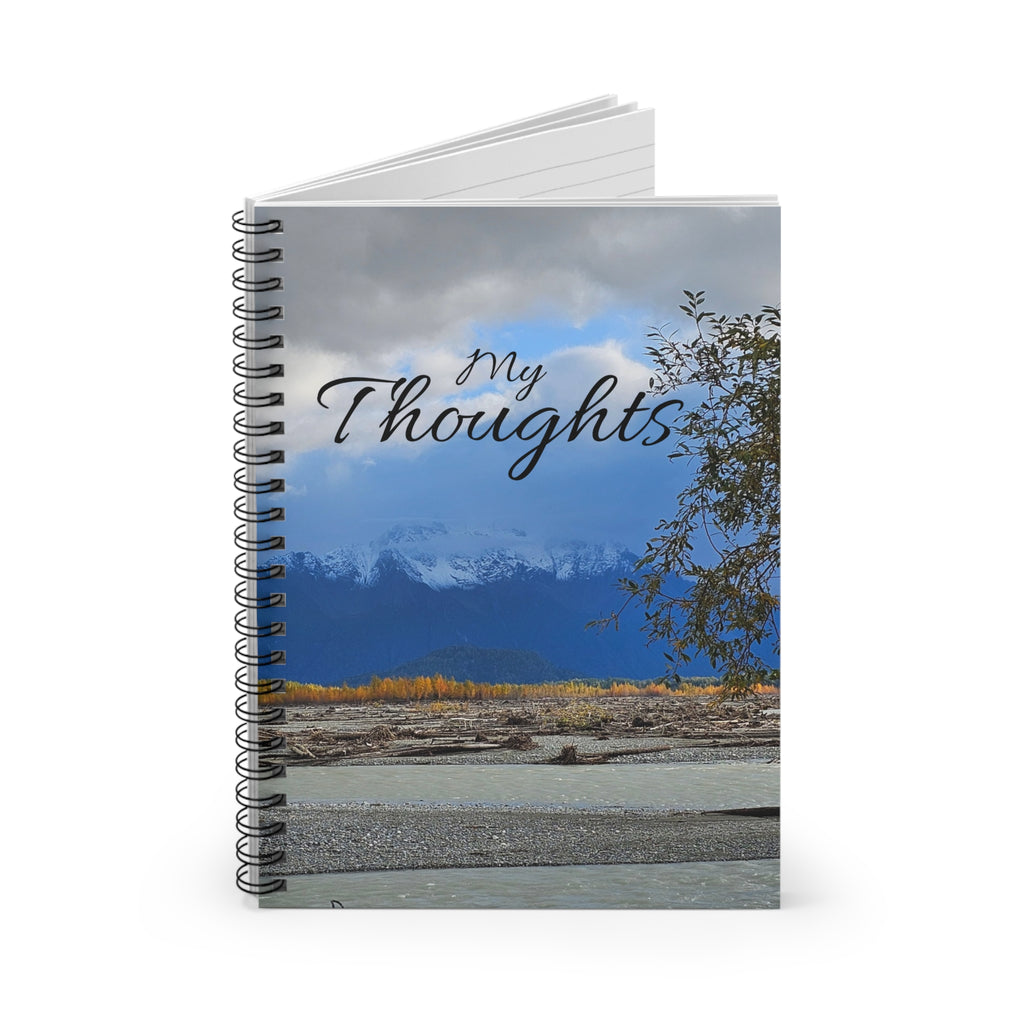 My Thoughts Mountain Landscape Spiral Notebook | Ruled Journal