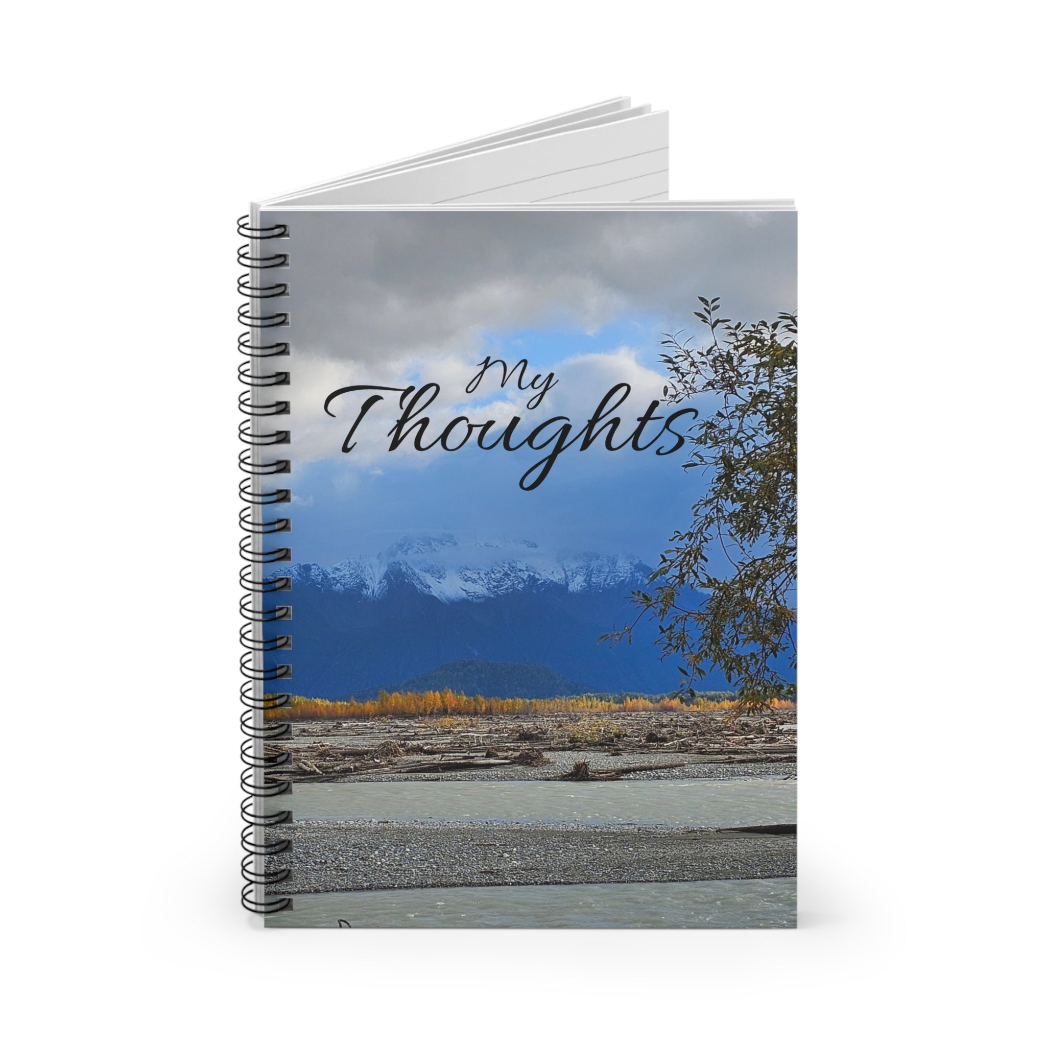 My Thoughts Mountain Landscape Spiral Notebook | Ruled Journal