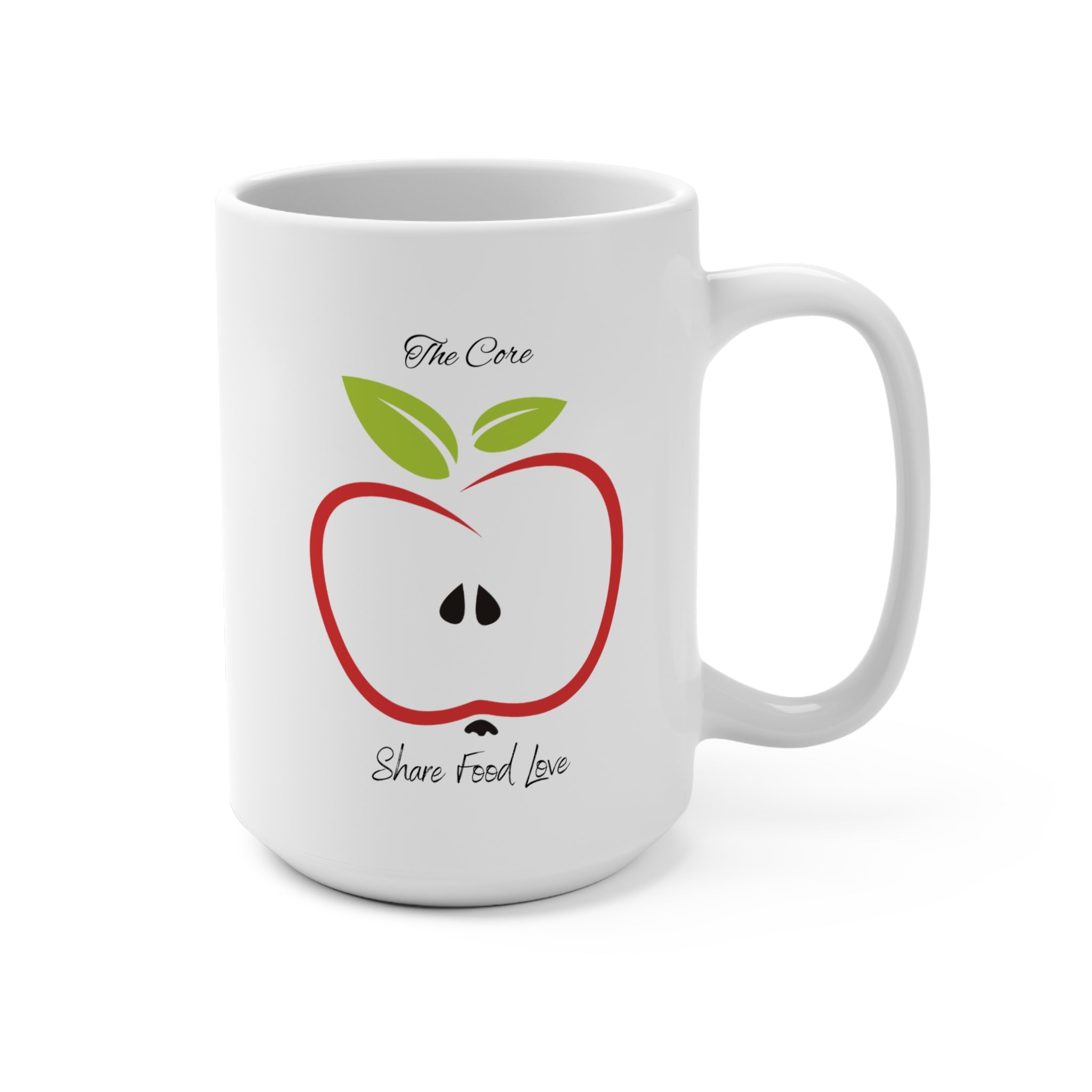 Core 15oz  Mug — "The Core: Share Food, Love" Kitchen Coffee Cup