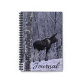 Moose in Winter Journal | Spiral Notebook, Ruled Lines