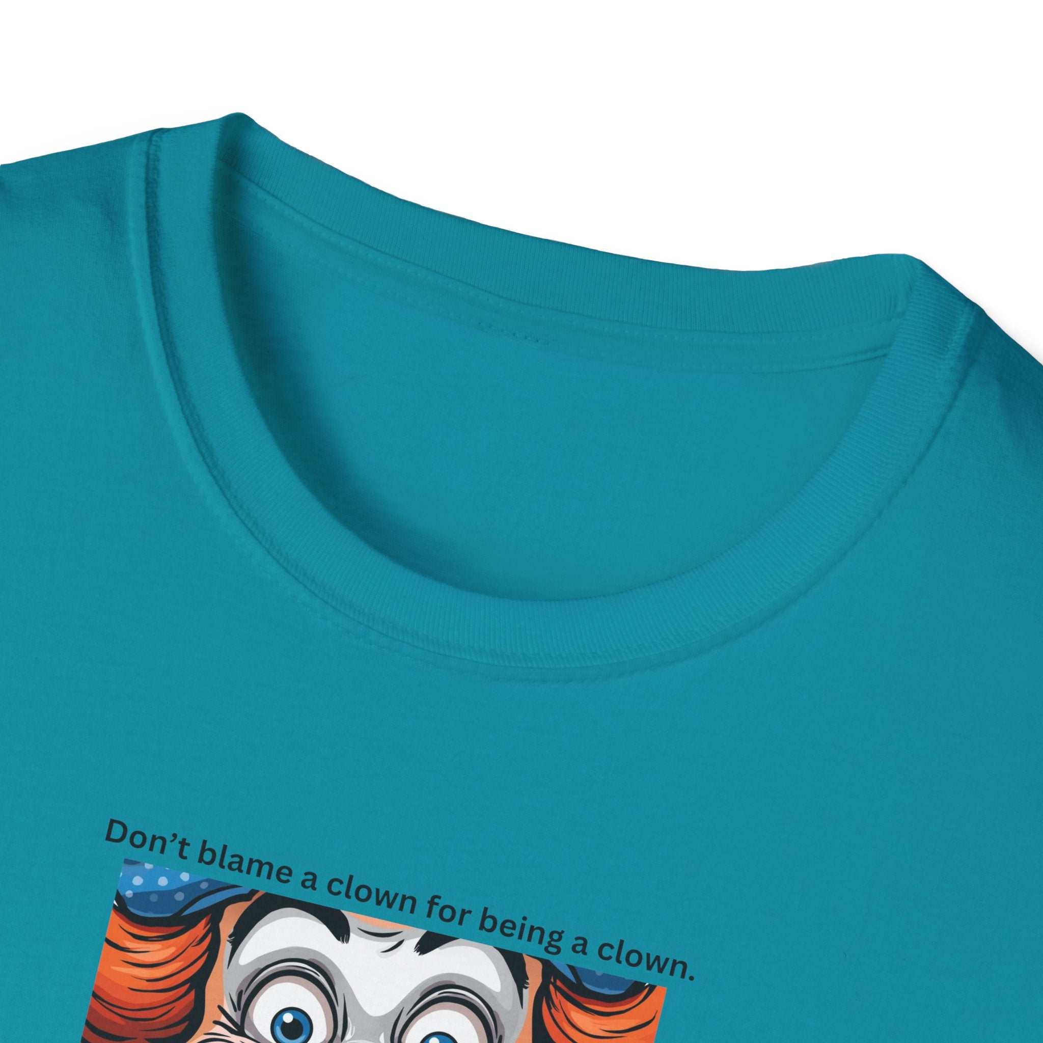 Clown Face Illustration T-Shirt | Retro Circus Graphic