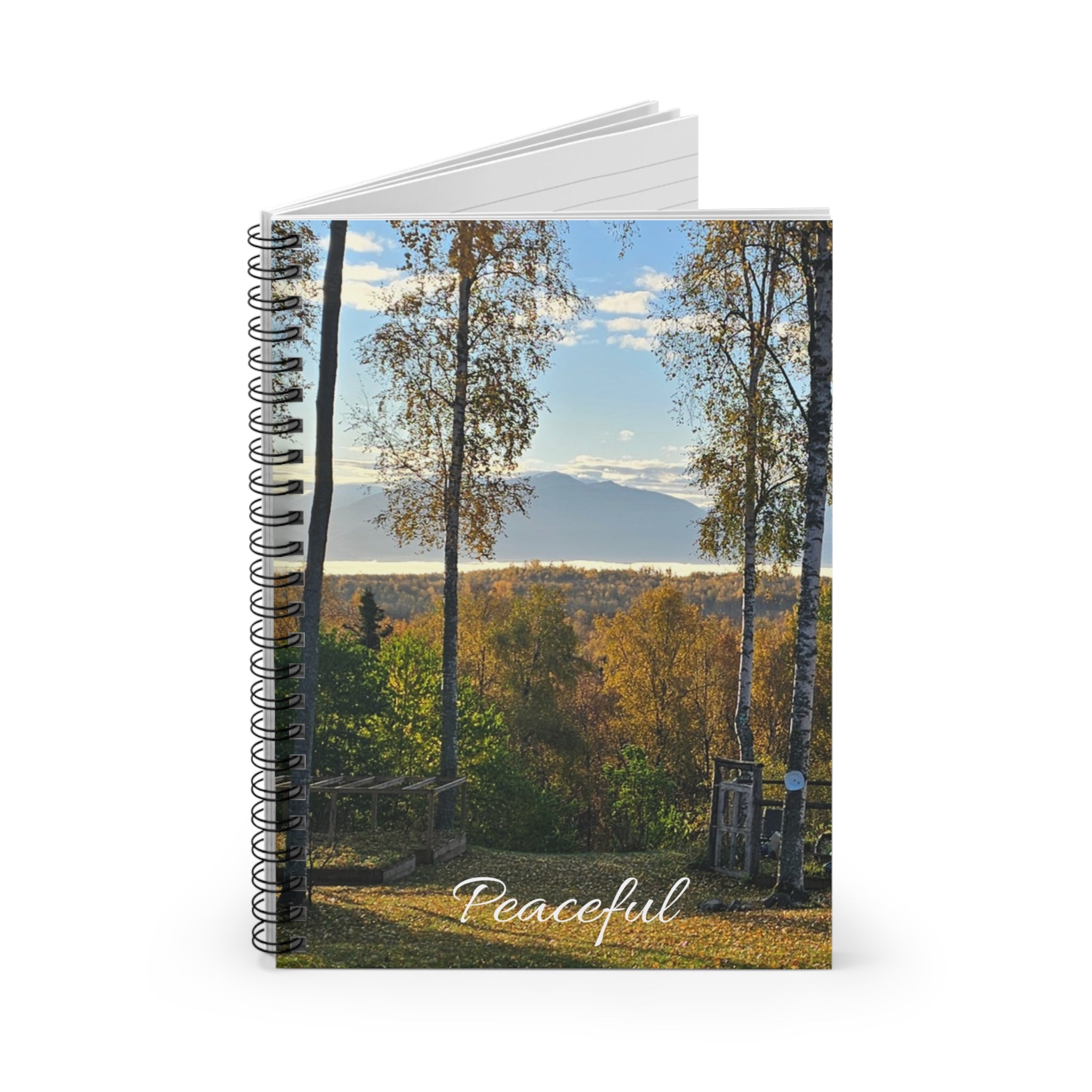 Peaceful Autumn Landscape Spiral Notebook | Ruled Journal