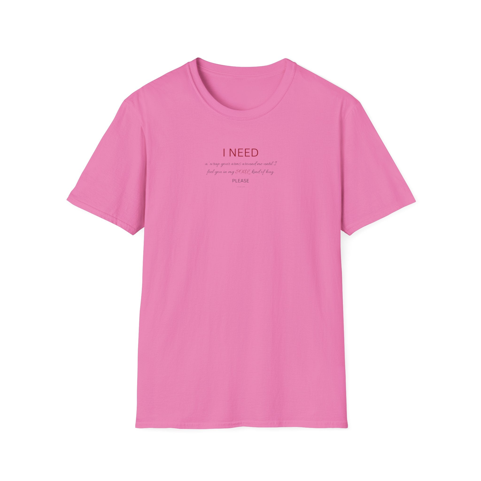 I Need a hug Shirt | Minimalist Script Coffee T-Shirt