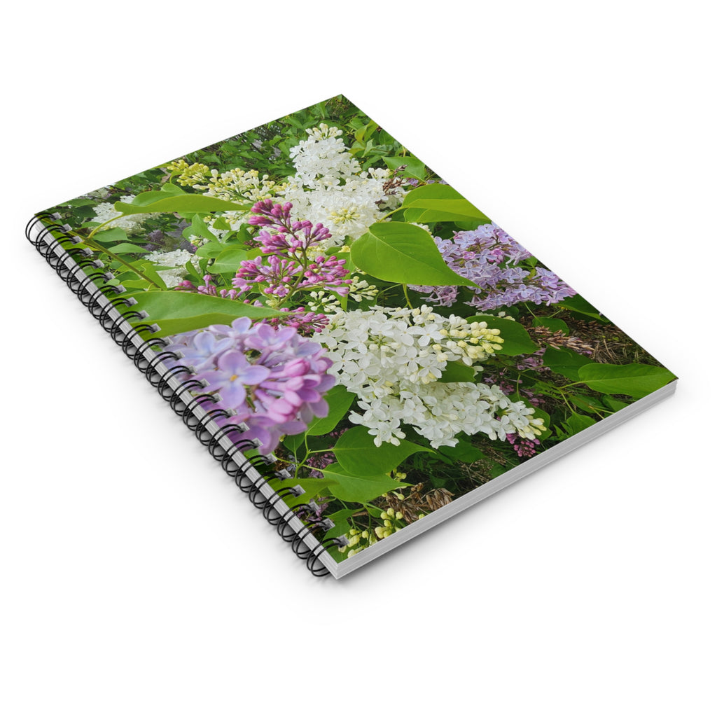 Lilac Floral Photography Spiral Notebook | Ruled Lined Journal