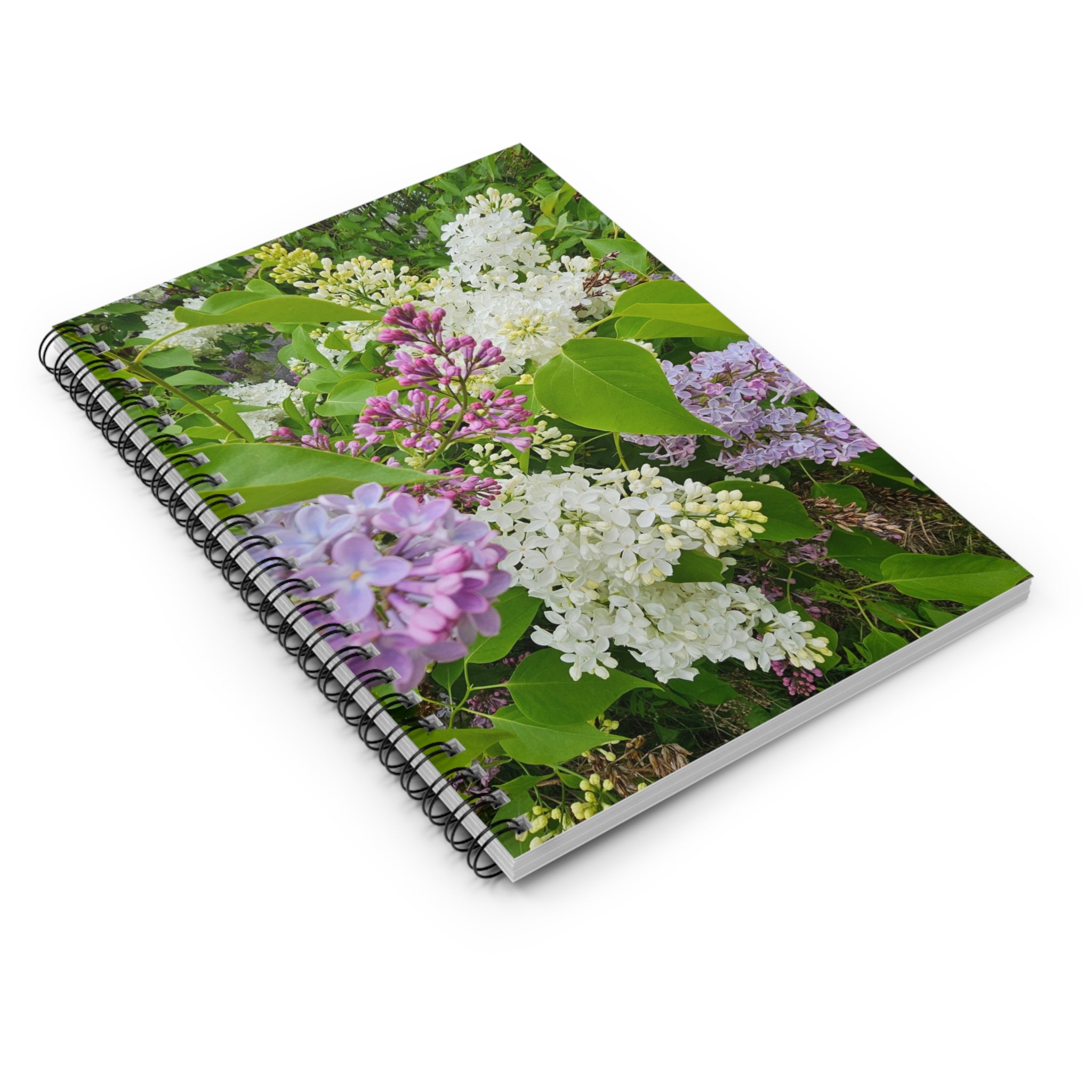 Lilac Floral Photography Spiral Notebook | Ruled Lined Journal