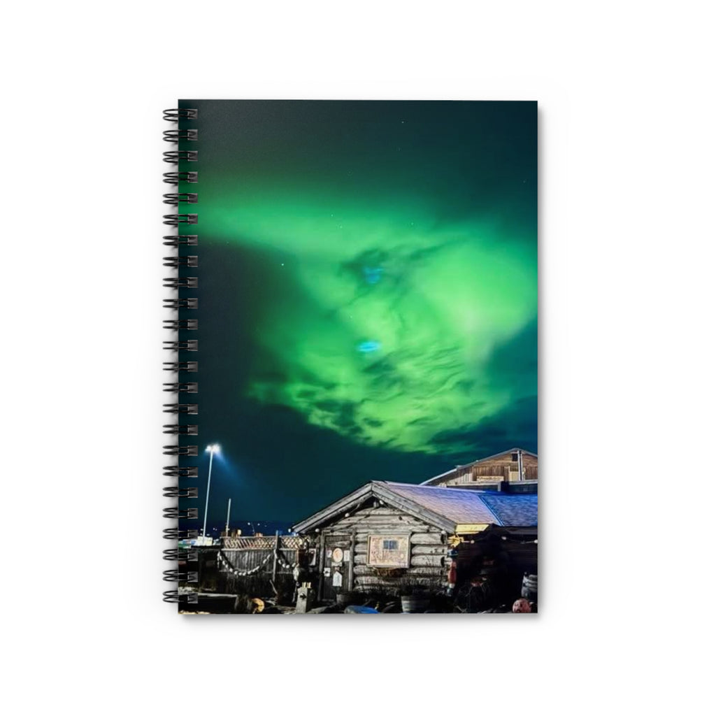 Aurora Borealis Spiral Notebook – Ruled Journal with Northern Lights Cover