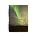 Aurora Night Spiral Notebook – Ruled Journal for Notes & Travel Logs