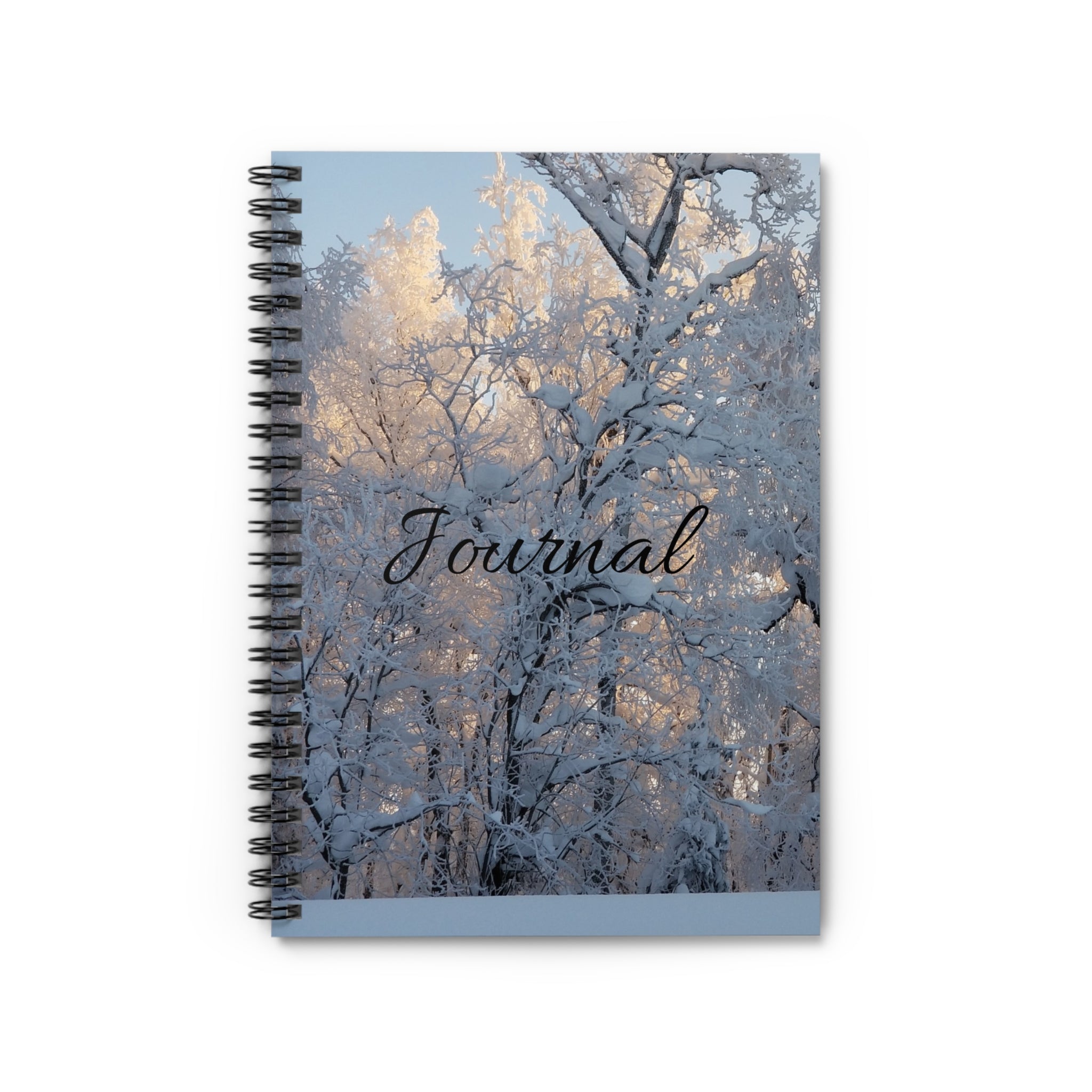 Winter Snowy Trees Journal | Spiral Notebook, Ruled Lined