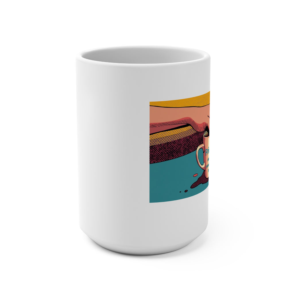 Friends Don't Let Friends Drink Decaf Mug | Coffee Illustration, Retro Hands