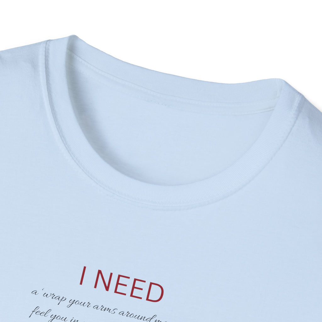 I Need a hug Shirt | Minimalist Script Coffee T-Shirt