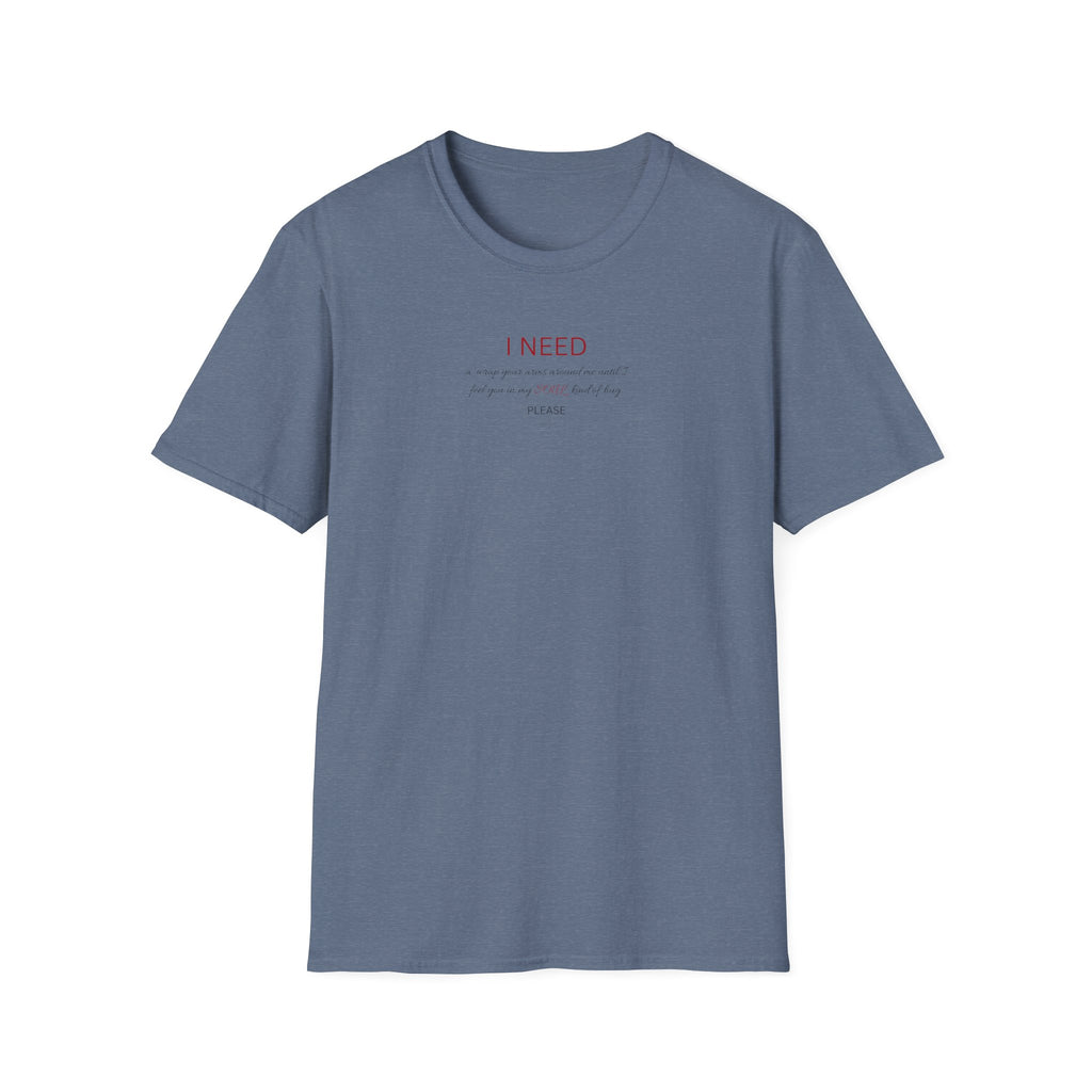 I Need a hug Shirt | Minimalist Script Coffee T-Shirt