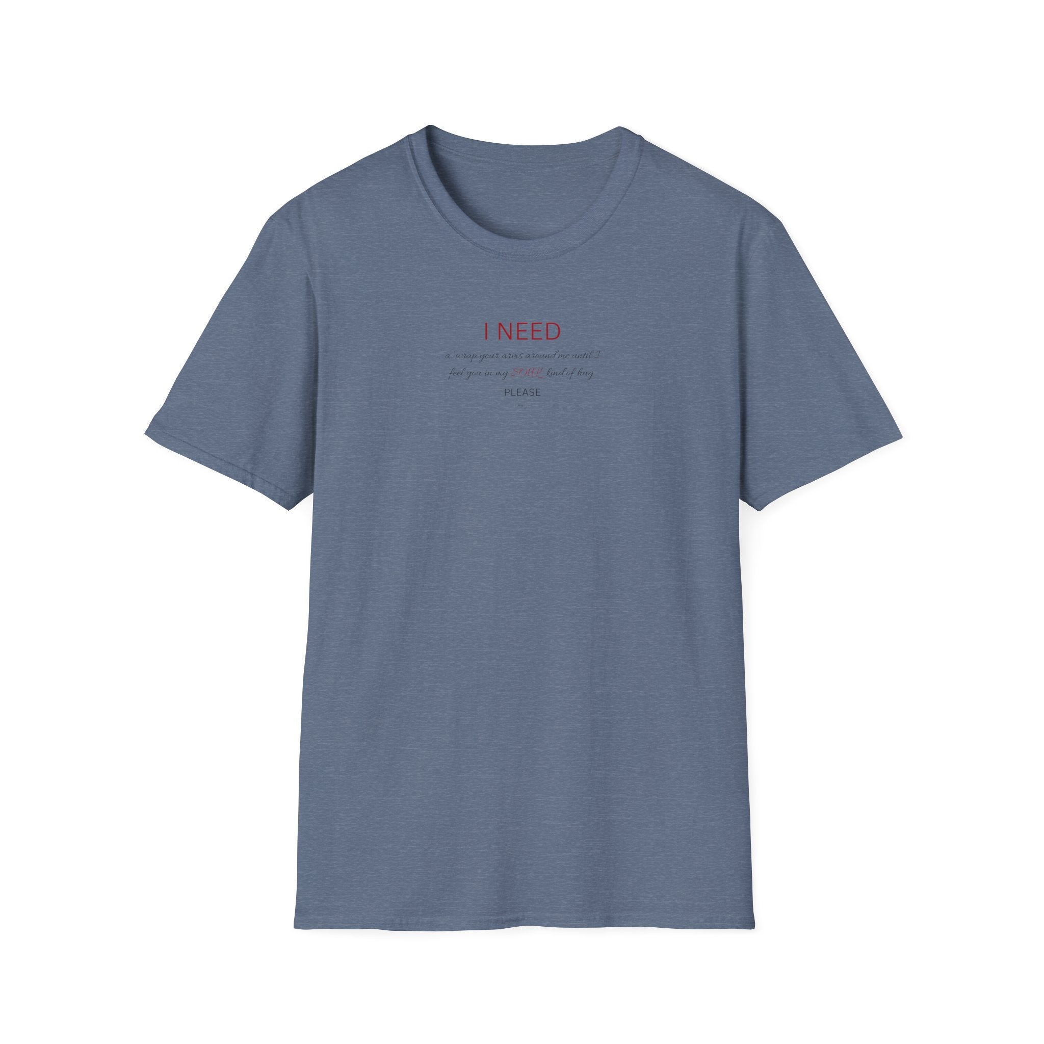 I Need a hug Shirt | Minimalist Script Coffee T-Shirt